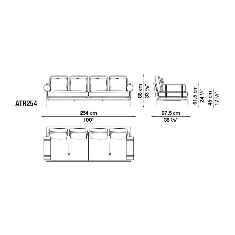 B&B Italia Atoll Sofa Module ATR254